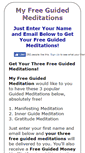 Mobile Screenshot of myfreeguidedmeditation.com