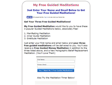 Tablet Screenshot of myfreeguidedmeditation.com